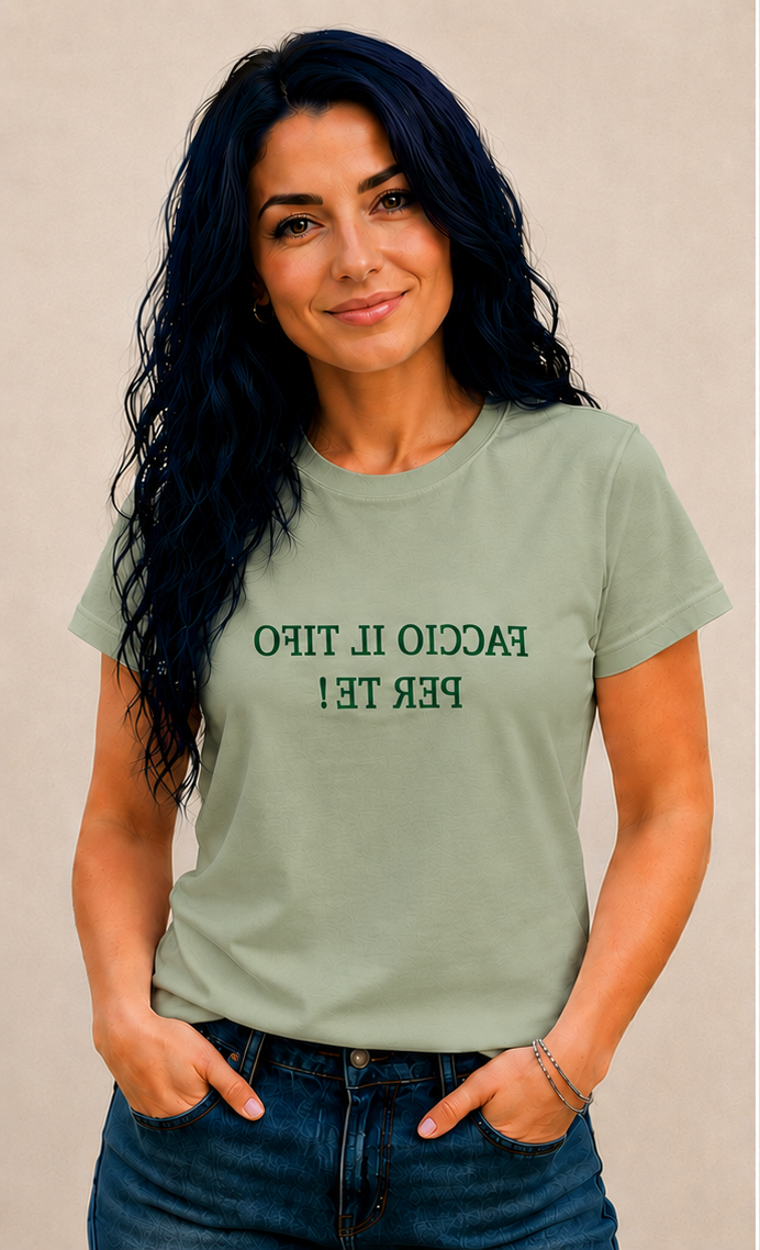 T-Shirt donna verde fronte