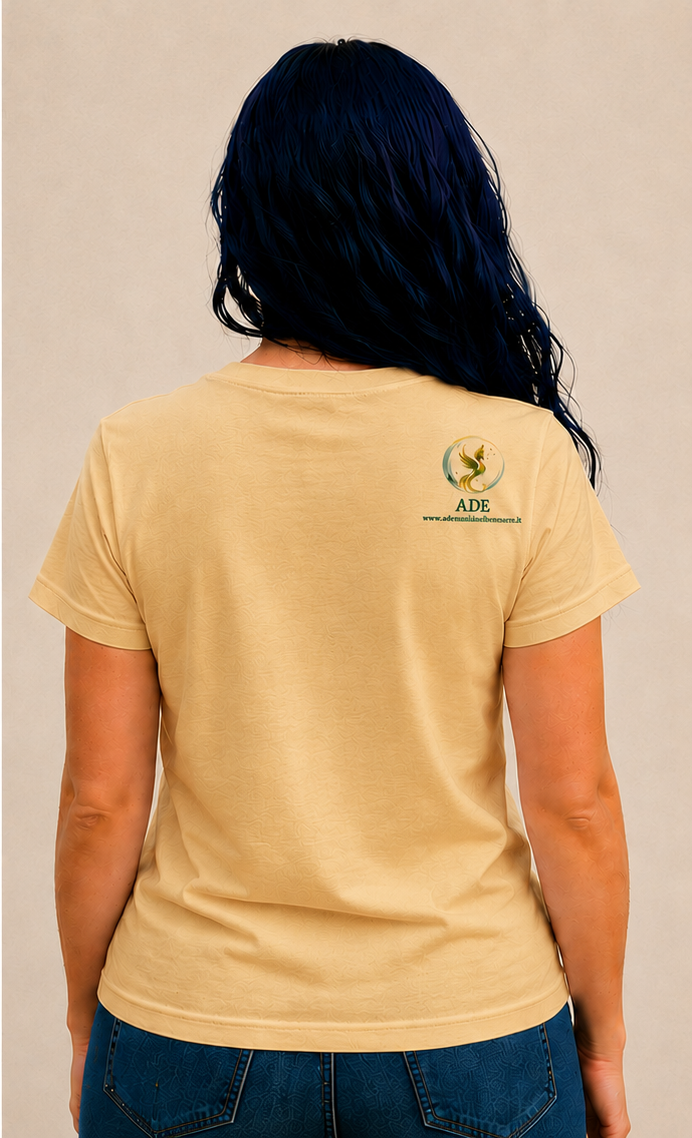 T-Shirt donna beige retro