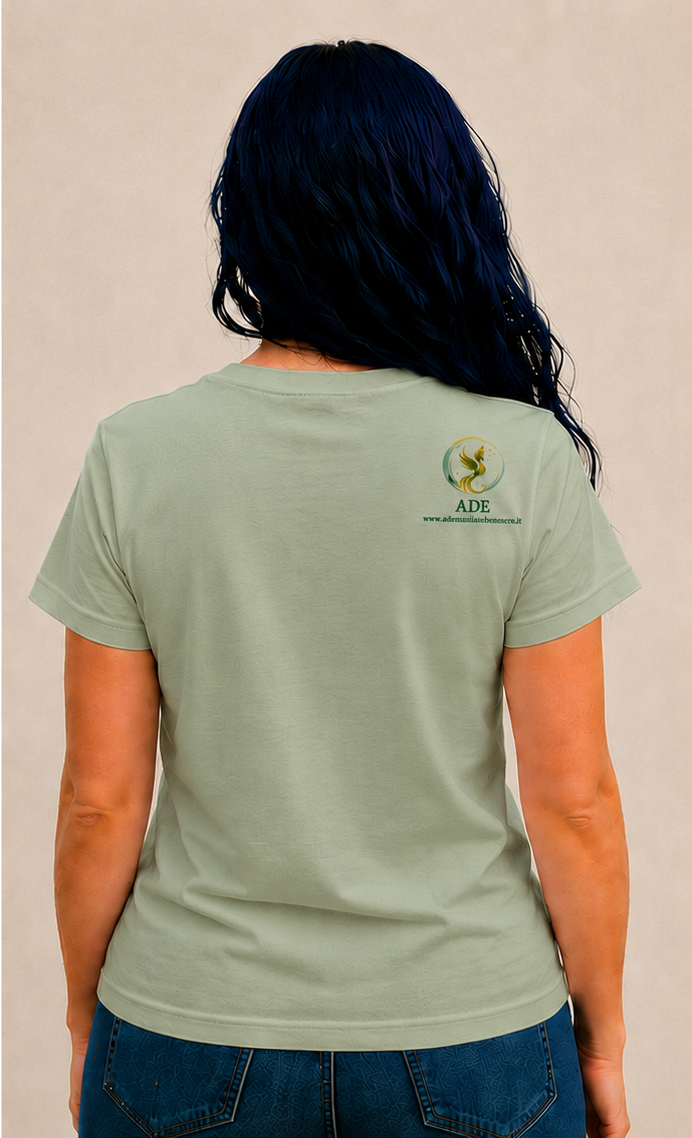 T-Shirt donna verde retro