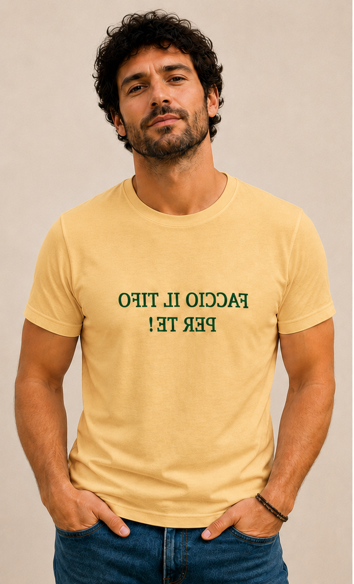 T-Shirt uomo beige fronte