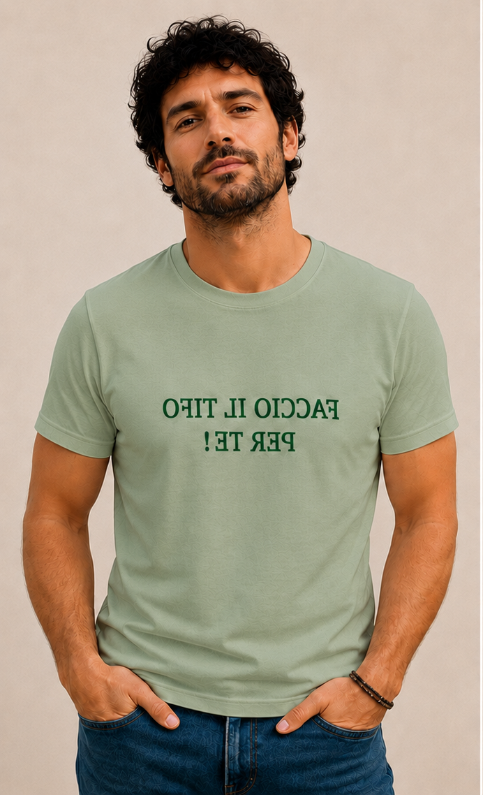 T-Shirt uomo verde fronte