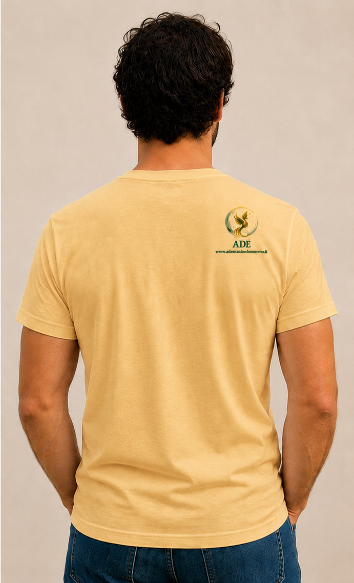 T-Shirt uomo beige retro